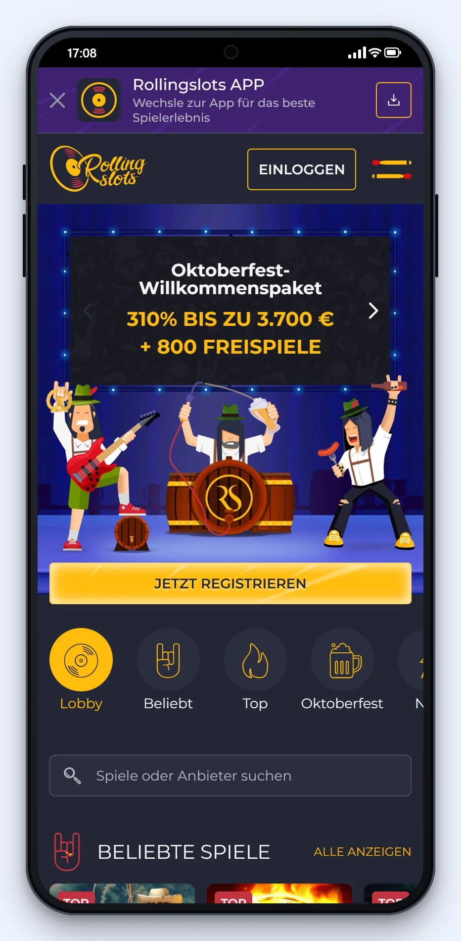 MiFinity Casino Österreich: Rolling Slots