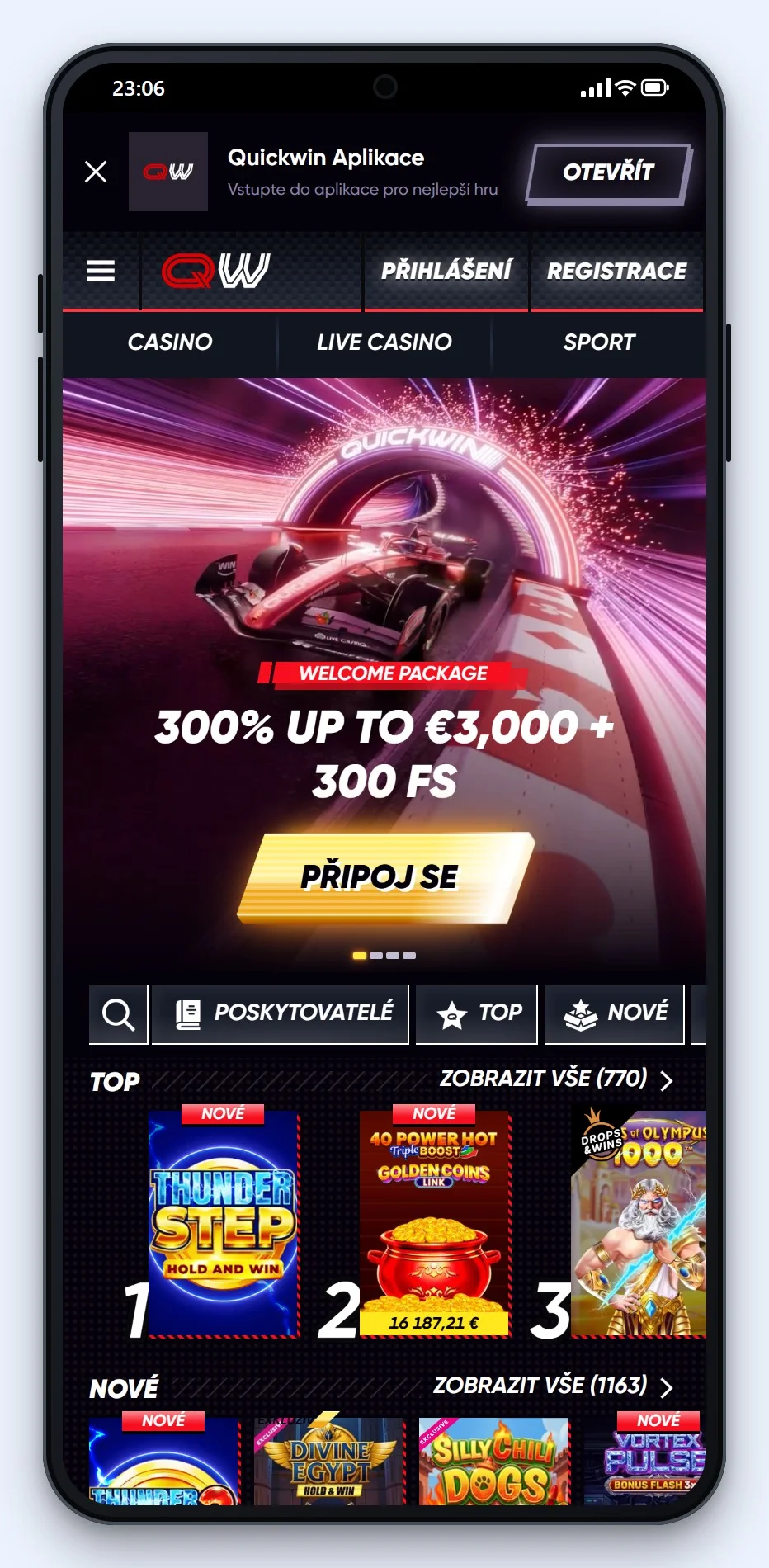 online casino mifinity: úvodní stránka kasina QuickWin
